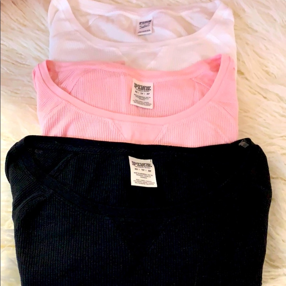 PINK long sleeve shirts bundle of 3